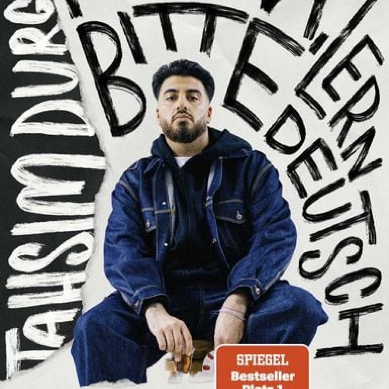 Taschenbuch Cover mit Thasim Durgun. "Mama, bitte lern Deutsch"